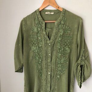 Sage green blouse